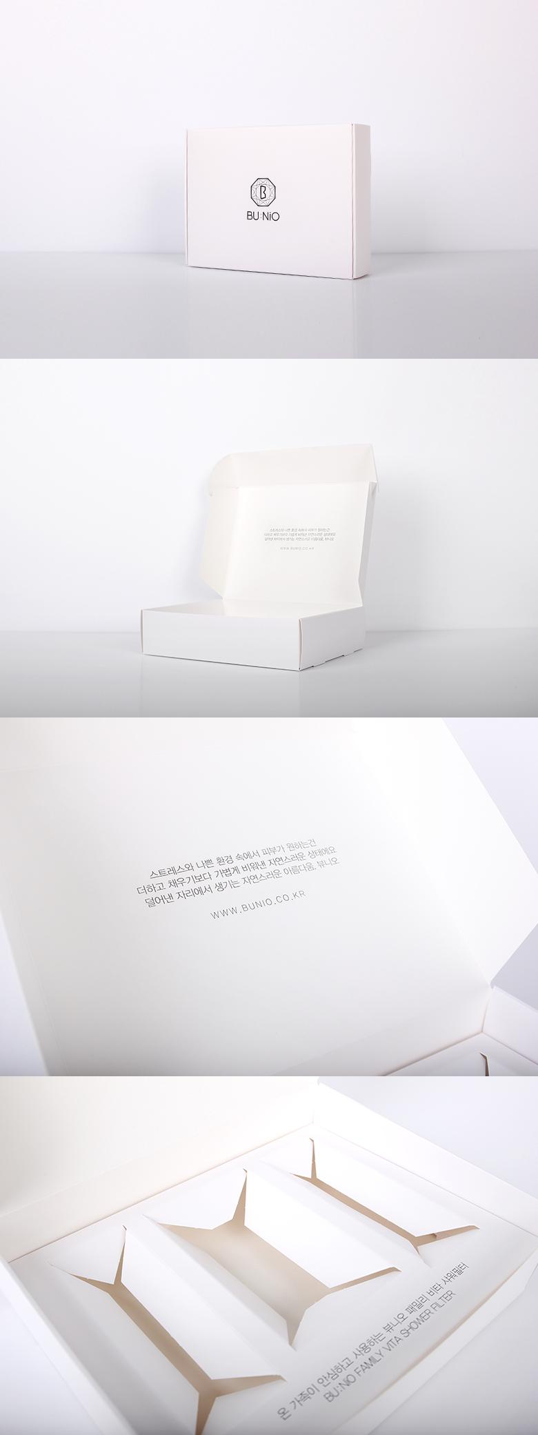 박가분 뷰니오 샤워필터 패키지 제작 제작 사례
