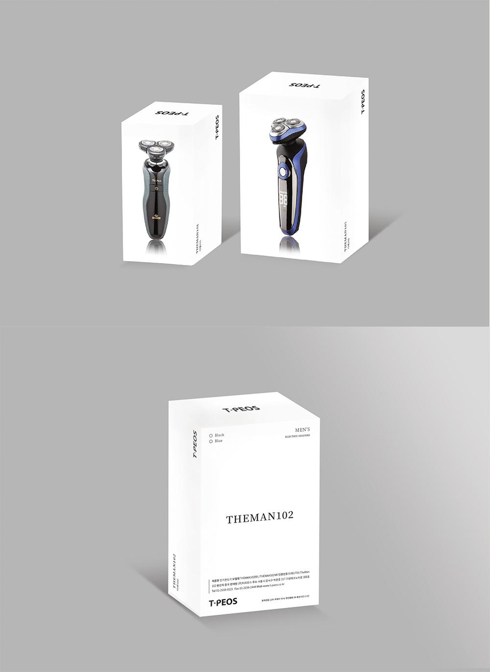 CJ ENM T-PEOS 면도기 패키지 디자인 상세 이미지 1