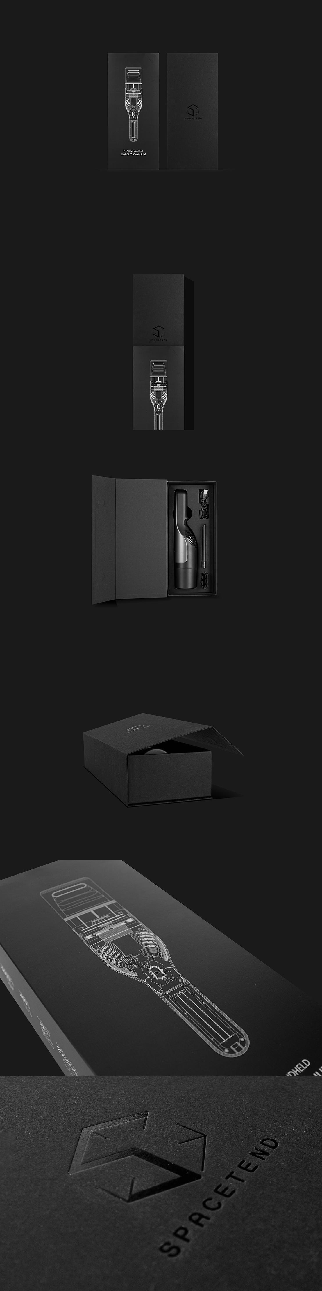 스페이스텐드 무선청소기 패키지 디자인 제작 제작 사례